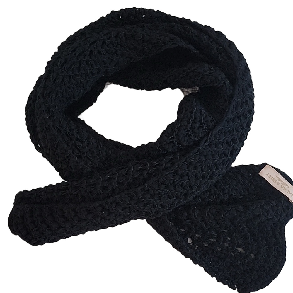 Laura Ashley Black Scarf